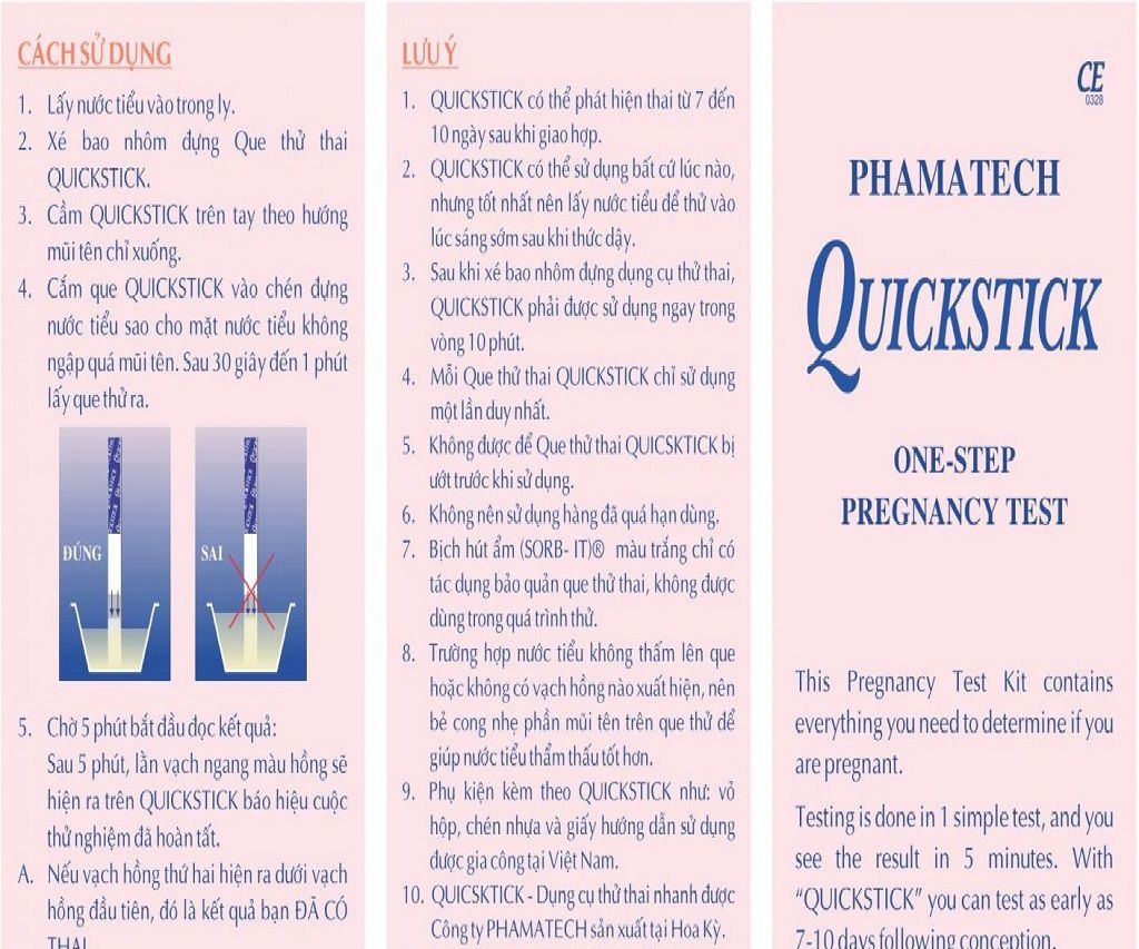 ​​Hướng dẫn cách xem que thử thai quickstick 3
